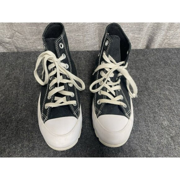 Converse Chuck Taylor All Star Lugged High Black White Platform Womens Sneaker 6 - Picture 3 of 10